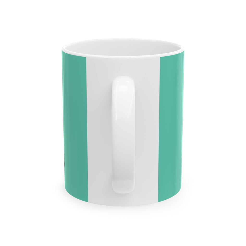 Blessed Assurance Ceramic Mug — Inspirational Teal Coffee Cup (11oz, 15oz)