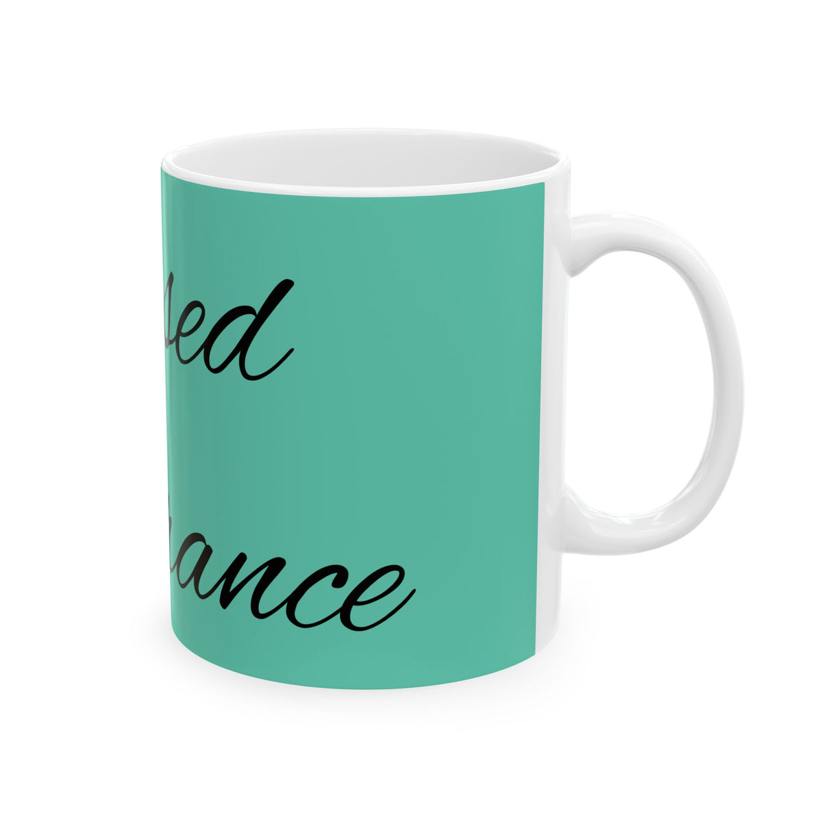 Blessed Assurance Ceramic Mug — Inspirational Teal Coffee Cup (11oz, 15oz)